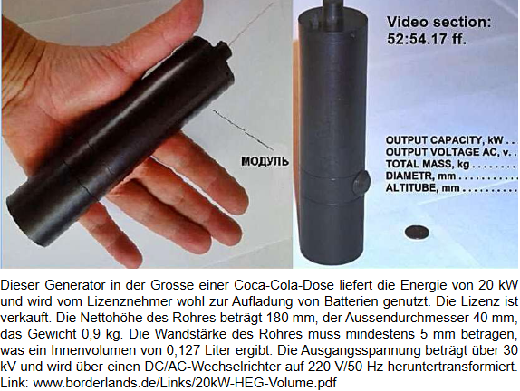 Hydraulischer Energiegenerator HEG Artikel