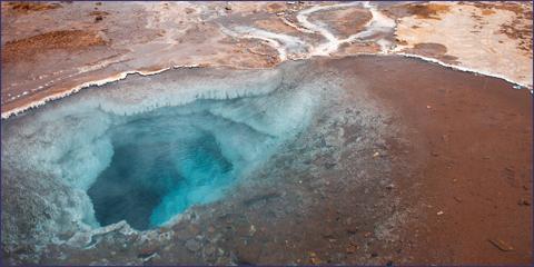 Heiße Quelle in Island