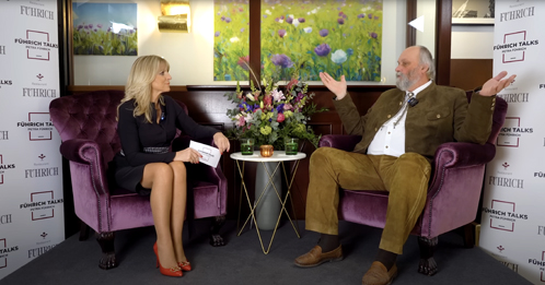 Petra F&uuml;hrich mit unserem Pr&auml;sidenten im Interview