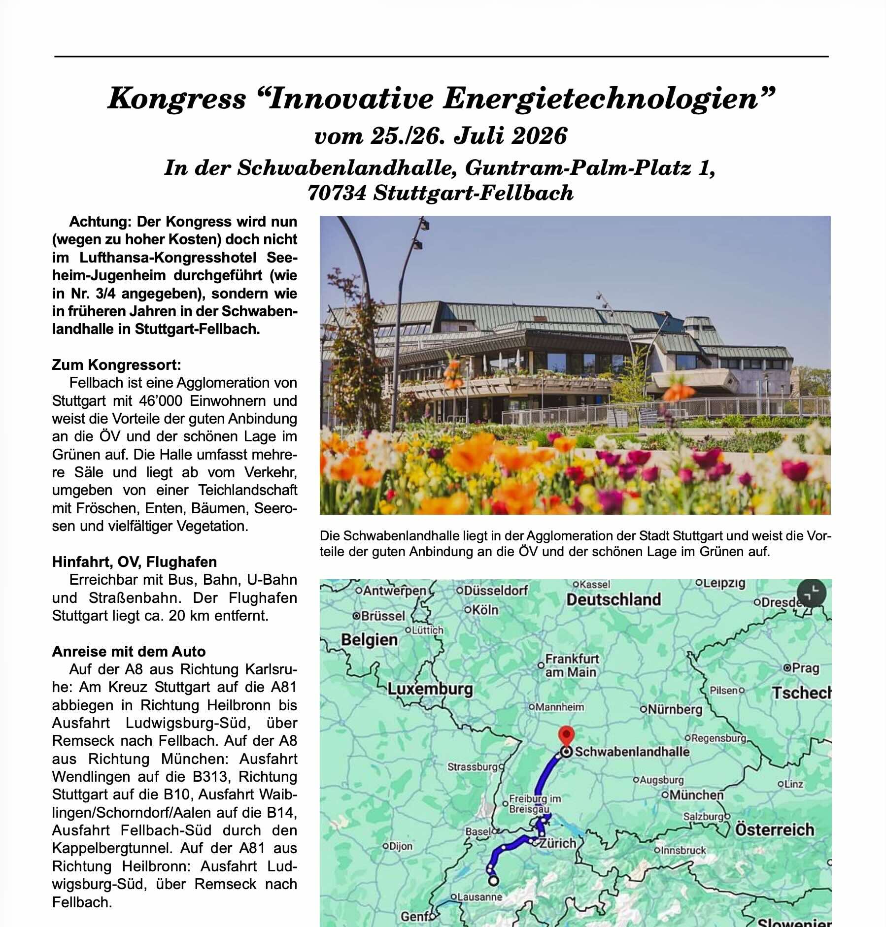 Innovative Energietechnologien-Kongress Titelbild