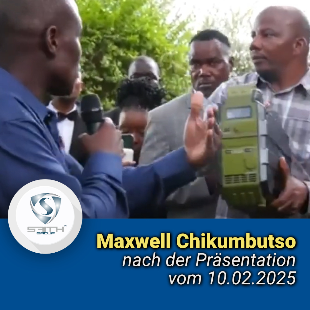 Maxwell Chikumbutso - draussen nach der Pr&auml;sentation