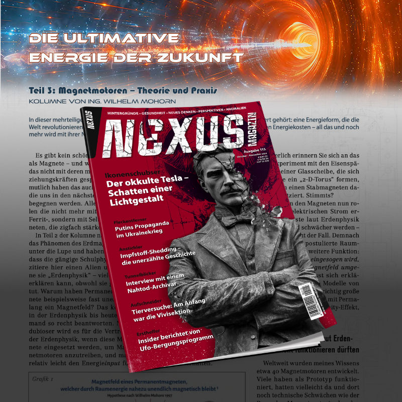Teil 3: Magnetmotoren &ndash; Theorie und Praxis&nbsp;&ndash; Fachartikel aus dem NEXUS Magazin 115