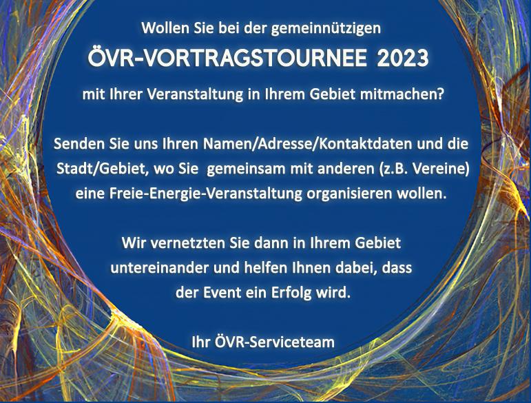 ÖVR Vortragstournee 2023