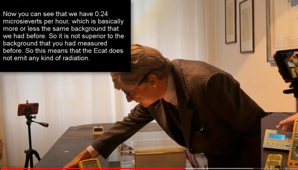 Radioaktivitätsmessung in Betrieb