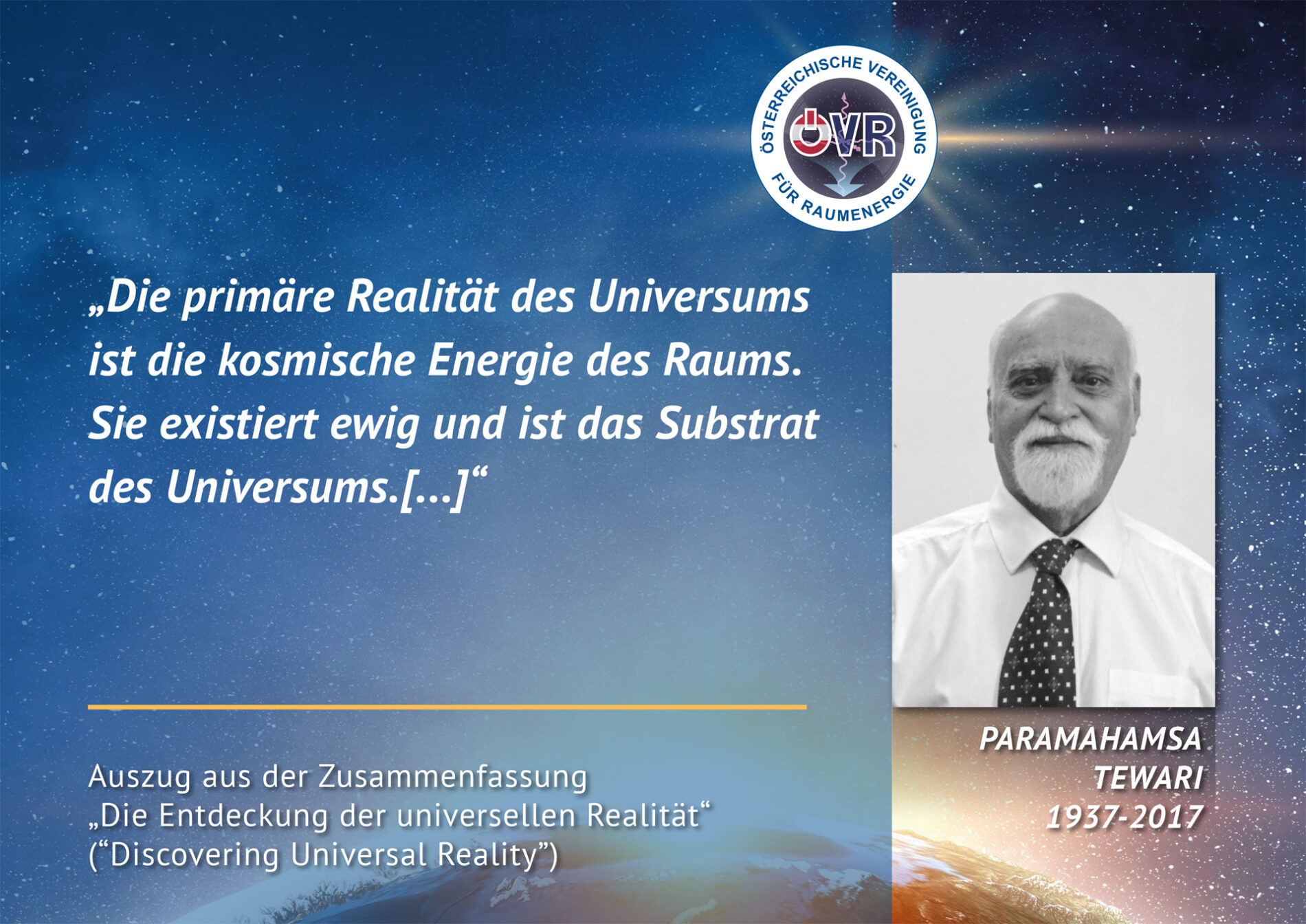 PARAMAHAMSA TEWARI Zitat