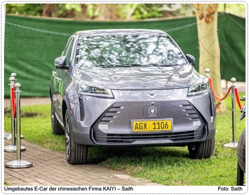 Umgebautes E-Car der chinesischen Firma KAIYI - Saith